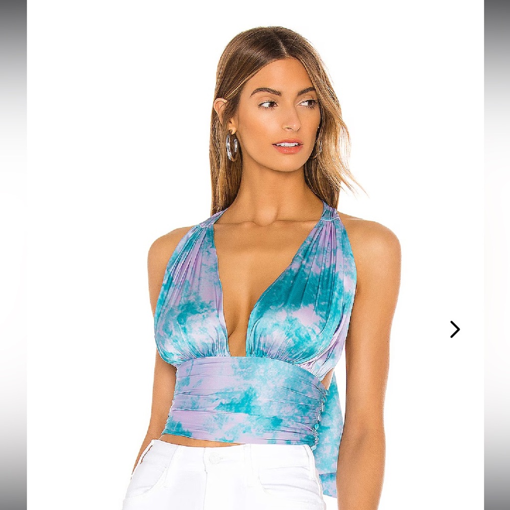 Lovers + Friends silk halter top - perfect for summer!
